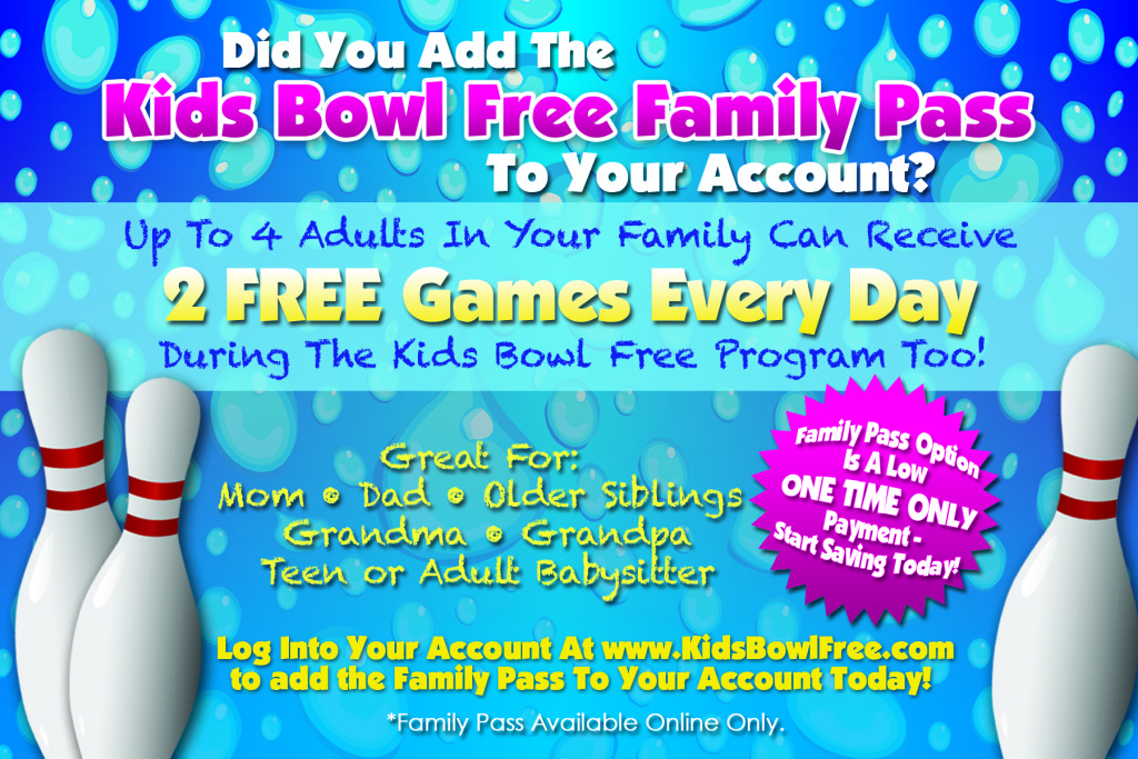 kids bowl free family pass image